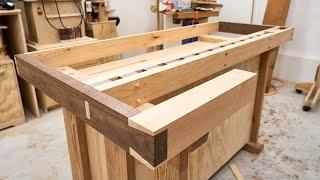 The Woodworker's Workbench - Hand Cut Dovetails, Dog Holes and a Vise