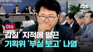 '갑질' 지적에 발끈한 국정기획위, 간담회 열고 '부실 보고' 나열 [이슈PLAY] / JTBC News