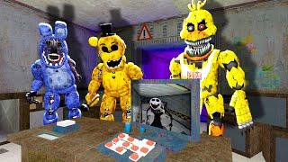 ANIMATRONICS SCARE THE SECURITY GUARD FNAF COOP Garry's Mod