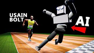 AI Learns to Run Faster than Usain Bolt | World Record