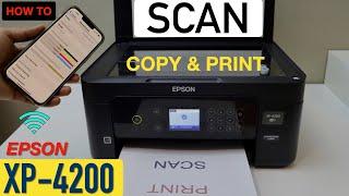 Epson XP 4200 Copy, Wireless Scanning & Printing Tutorial.