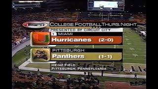 2001 #1 Miami Fl @ Pittsburgh No Huddle