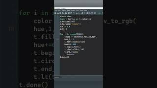 Animation design using python turtle #shorts