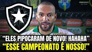 BOMBA! FALTA DE RESPEITO! OLHA O QUE WEVERTON FALOU DO BOTAFOGO APÓS PARTIDA! BOTAFOGO HOJE!