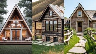 Beautiful Rustic Small House Exterior Designs That Perfectly Blend Charm and Nature! 