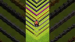 WALL WRECKER vs WALLS LEVEL 1 TO MAX LEVEL - Clash of Clans