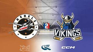 Rebels v Vikings - Div 2 - 25th November - iceHQ Rec League ice hockey