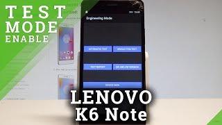 How to Engineering Mode on LENOVO K6 Note - Test Mode |HardReset.Info