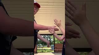 ME AND MY COUSIN DID A HANDSHAKE