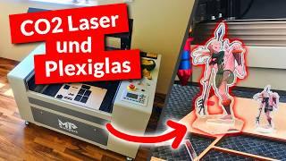 Das MUSST du über CO2 Laser wissen (+Parameter Guide) | Monport 60W CO2 Laser im Test