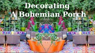 Decorating a Bohemian Porch and Backyard Patio Ideas