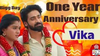 Vijay, Kaveri One Year Anniversary || Bigg Day || Mahanadhi today|| #vika