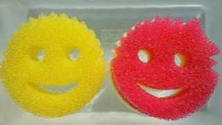 Scrub Mommy & Daddy - water sounds & soapy squeezing + DRY sounds ASMR |WATCH IN HD|