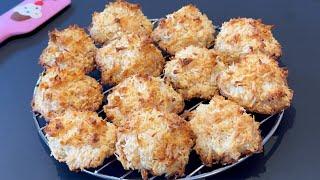 2 Ingredient Coconut Macaroons - Unbelievably easy to make