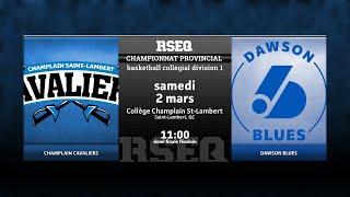 RSEQ D1 Basketball Féminin  SF: Ch.-St-Lambert v Dawson [2024-03-02]