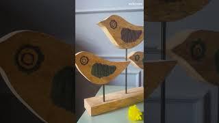 Transform Your Home with Stunning Wooden Bird Decor | Home Decor | Revive home #shorts