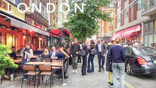 London City Walk | Walking Luxury Streets of London | Marylebone to Mayfair | Central London Walk 4K