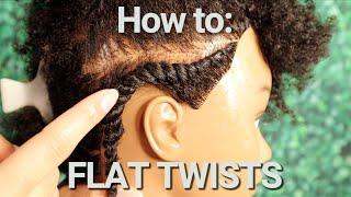 How to do Flat twists | Styling Natural Hair