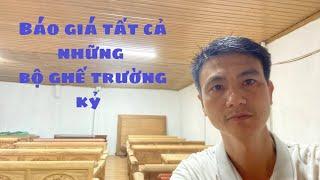Báo giá tất cả những bộ Trường kỷ đồ gỗ nhân khang video 10/3/2023