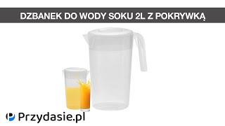 Dzbanek do wody soku 2l z pokrywką 2000ml pl #1575 | PrzydaSiePL