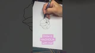 Draw a magnolia with me!