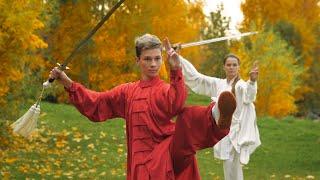  Tai chi (太极) with kantele, performed by Yu. Smirnova and M. Dedovets. Music by Timo Väänänen.