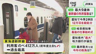 最大9連休だった年末年始 東海道新幹線の利用客数が過去最高を更新 前年度比8％増の“のべ412万人”