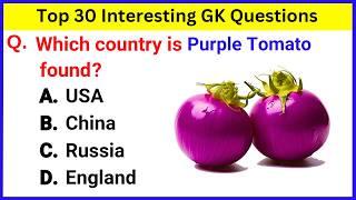 Top 30 Gk Question and Answer | Gk Questions and Answers | Gk Quiz in English | Gk Question | GK 42