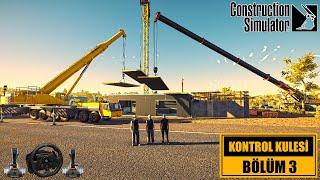 Construction Simulator 2022 Havalimanı Kontrol Kulesi Bölüm 3 - Ekiple Zemin Katı Tamamlıyoruz