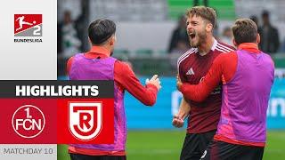 11 GOALS-Spectacle | 1. FC Nürnberg - SSV Jahn Regensburg 8-3 | Highlights | MD 10