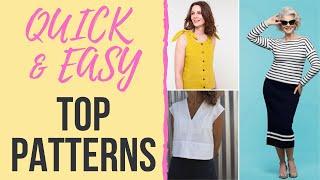 Quick & Easy Top Patterns | GBSB Breton | Seamwork Greta | Tessuti Leni