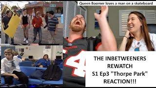 Americans React | THE INBETWEENERS REWATCH | Thorpe Park Season 1 Episode 3 | REACTION