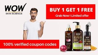 Wow Coupon Code  2021 | Wow Skin Care Products | Buy 1 Get 1 FREE |  Face Wash Coupons  #wowcoupon