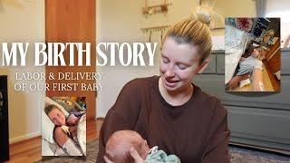 HE'S HERE  My Positive Birth Story + Name Reveal!