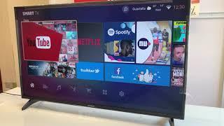 TV 50” SMART UHD 4K DIFETTO DI FABBRICA RIGA ORIZZONTALE SULLO SCHERMO.