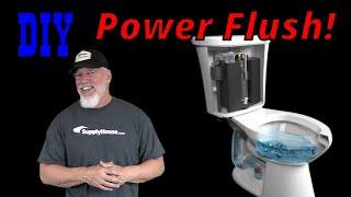 Lead Pipe & Soldered Flange: Power Flush Toilet at Strokers Ice House!