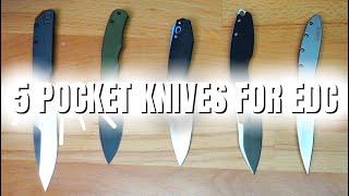 5 Pocket Knives for Everyday Carry