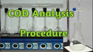 COD Analysis Procedure, cod testing procedures.