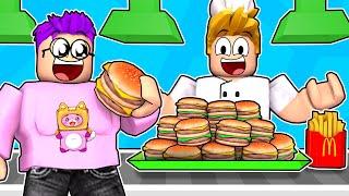 We Got BANNED In ROBLOX COOK BURGERS!? (LANKYBOX FUNNY MOMENTS!)