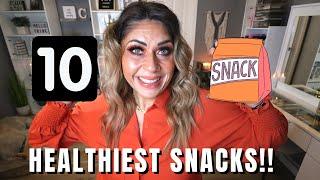 TOP 10 HEALTHY SNACKS AT THE GROCERY STORE!! - EAT THESE TO LOSE WEIGHT! - WEIGHT LOSS TIPS!