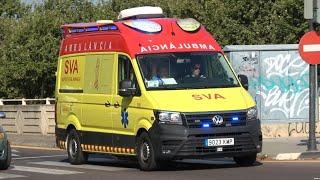 Ambulancia SVA Generalitat Valenciana a un servicio urgente // Valencia ambulance responding