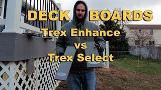 Deck Boards - Trex Enhance vs Trex Select | West Michigan | 2024