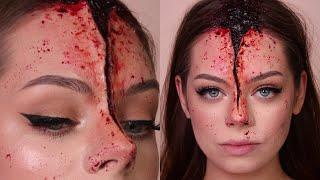 SPLIT FACE / SFX Halloween Makeup Tutorial