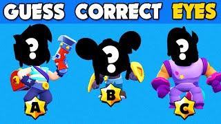 Guess the CORRECT EYES of the BRAWLERS | Brawl Stars Quiz - Edgar, Moe, Kenji, El Primo, Lola 