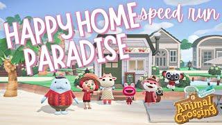 Let's COMPLETE happy home paradise! SPEED RUN | ACNH | Animal Crossing New Horizons 2024