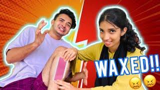 WAXED MY LEG!!(WORST IDEA EVER) | ANZIL SULTHAN