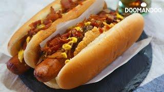 토핑 가득든든한 핫도그 Hot Dog ホットドッグ : 두만두 doomandoo