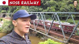 Train disappears into the mountains 