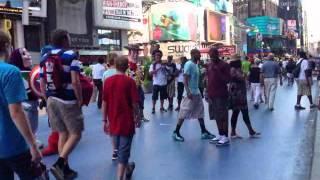 Times Square in New York City Ghetto Walt Disney Characters | JER JOHNS