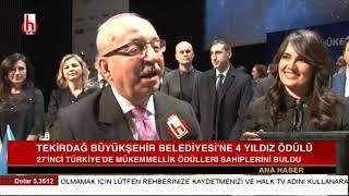 Tekirdağ Büyükşehir Belediyesi'ne 4 yıldız ödülü